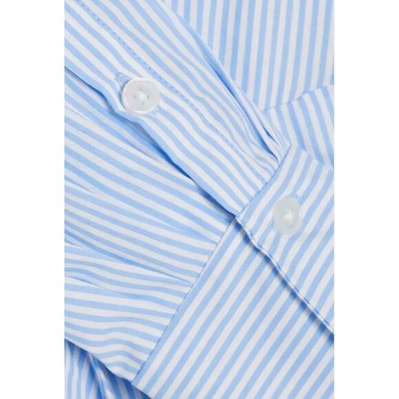 Simkhai Dress 12 Briar Wrap Effect Striped Maxi Shirt Belted Office Work Luxury - Picture 4 of 16